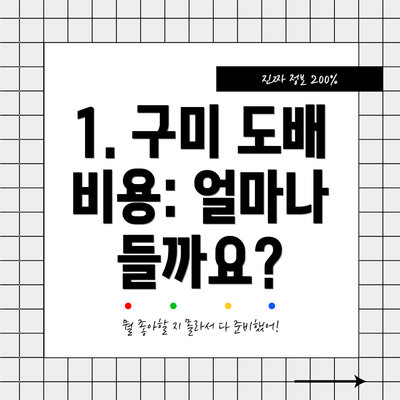 1. 구미 도배 비용: 얼마나 들까요?