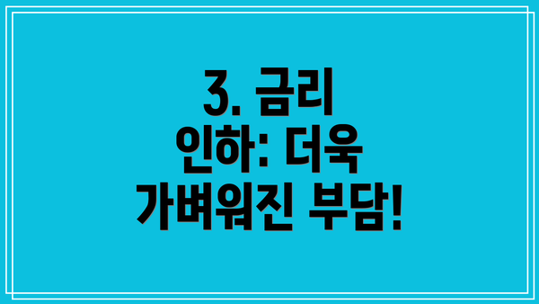 3. 금리 인하: 더욱 가벼워진 부담!
