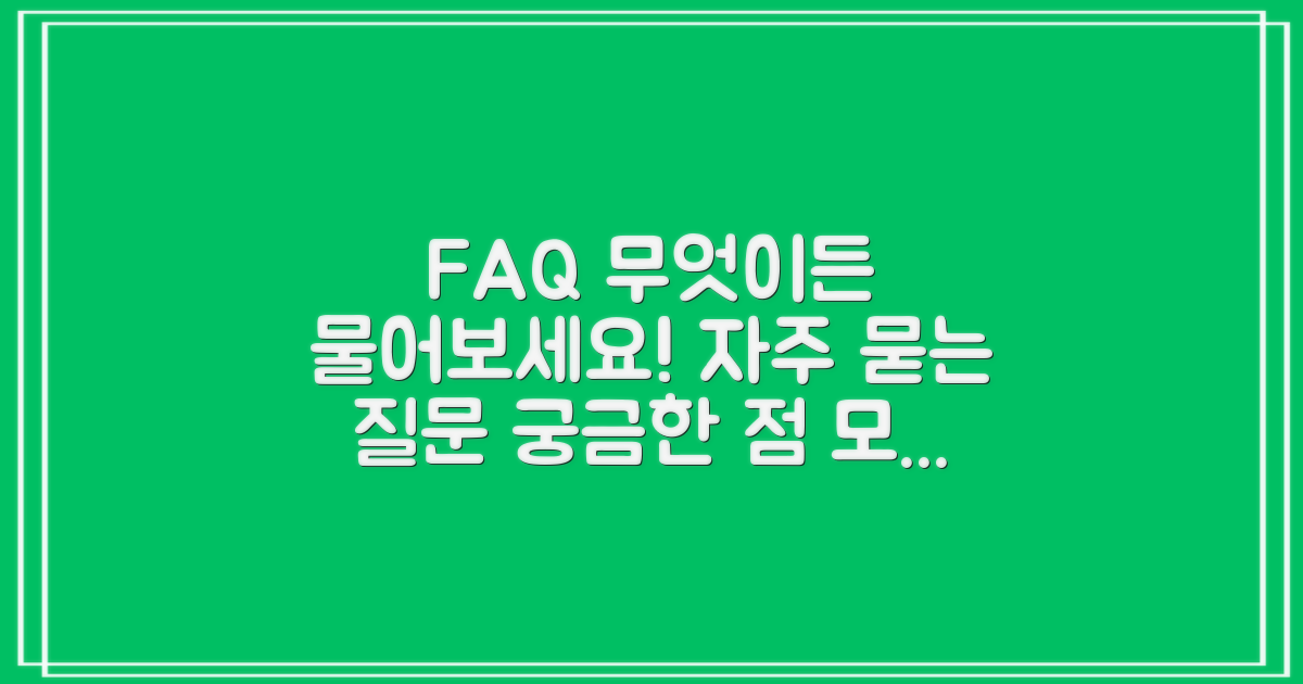 자주 묻는 질문