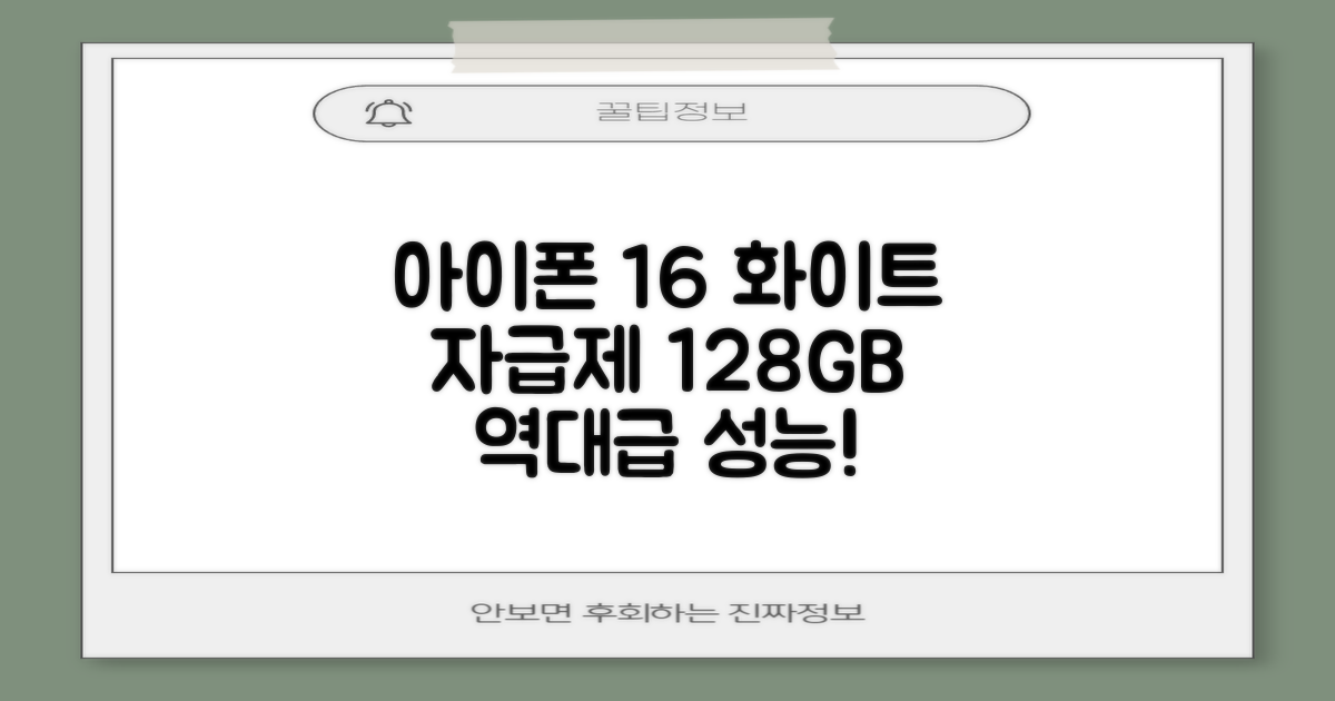 Apple 정품 아이폰 16 자급제, 화이트, 128GB 추천 리뷰