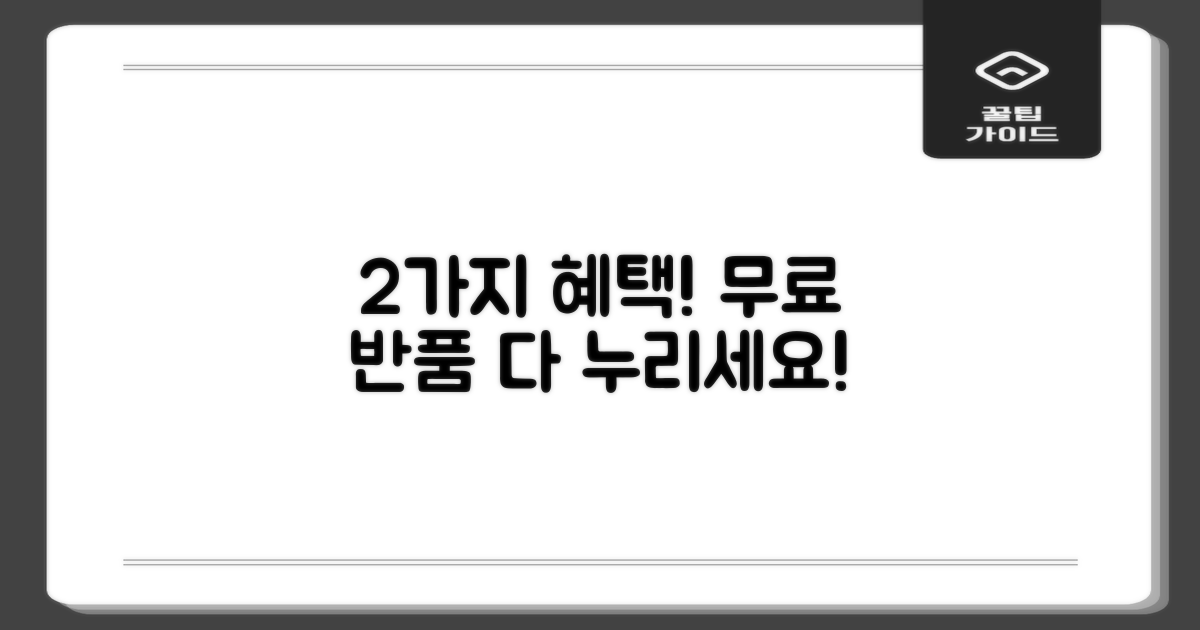2가지 무료 반품