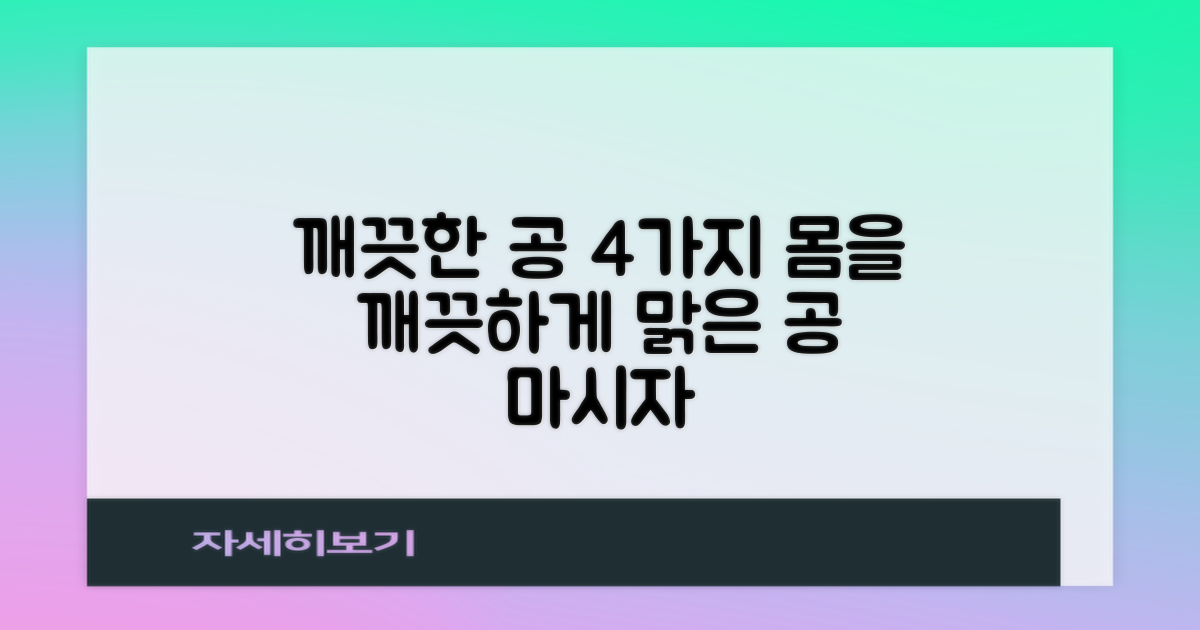 4가지 깨끗한 공