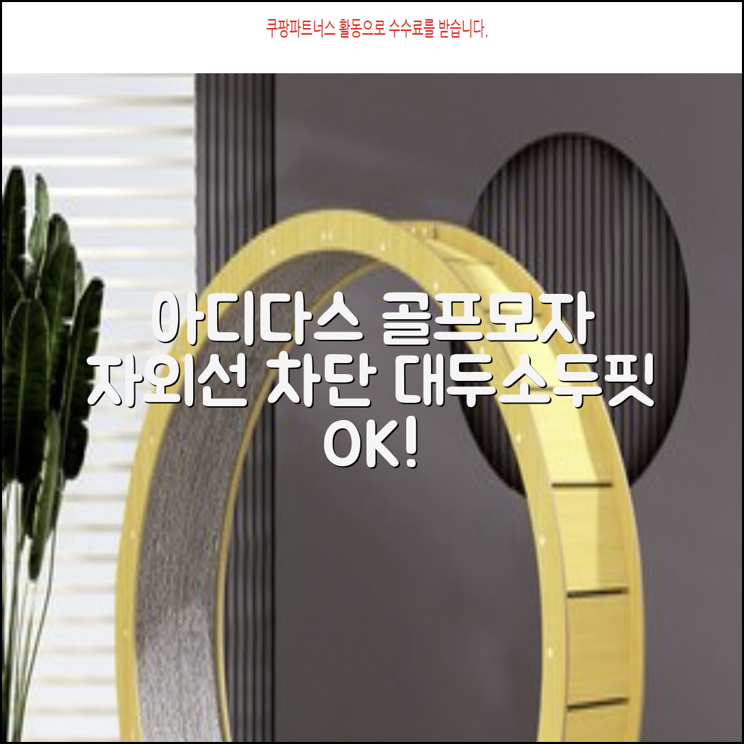 아디다스골프 정품 골프모자 남자 대두 스포츠 자외선차단 소두핏 볼캡, 남성, IN2697 화이트, 1개 추천 리뷰