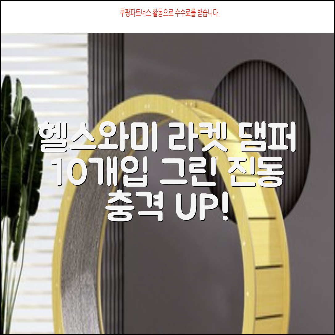 헬스와미 5개 10개몪음 테니스 라켓 진동 방지 댐퍼 고무링 충격 흡수, 10개, 그린 추천 리뷰